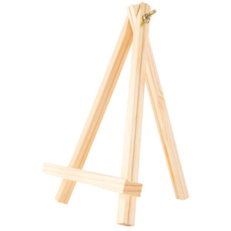 Caballete trípode de madera (1 pieza) para mesa pequeña, ideal para pintar y exhibir obras de arte, o para colocar un teléfono.