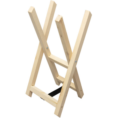 Caballetes de madera WERKAPRO con 2 soportes para cortar troncos