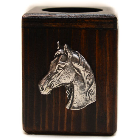 Caballo árabe - candelabro de madera con un caballo, un recuerdo único después de la pérdida de un perro, hecho a mano por Art-Dog