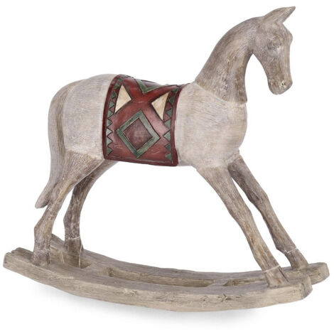 Caballo de balancín de resina 29 cm