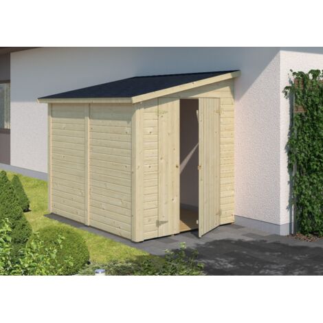 Cabane à outils Alpholz Mia 3,6 m² Naturel , 16 mm Épaisseur de paroi 176 x 226 cm