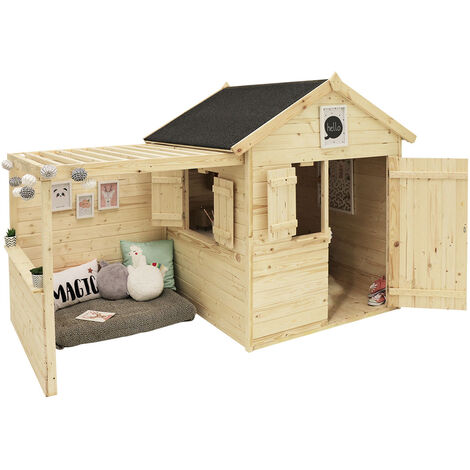 Cabane Alpaga l 3,14m² l en sapin et toiture en toile bitumée