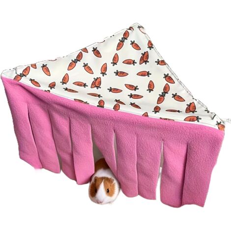 Cabane de Coin pour Petits Animaux Rongeurs Noire
