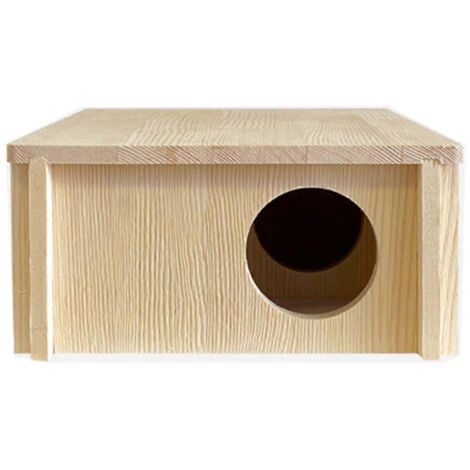 Cabane en bois avec toit amovible, idéale pour les cochons d'Inde, les chinchillas et les petits animaux.