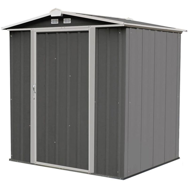 Abri de jardin métallique 65 Gris/Crème - Spacemaker