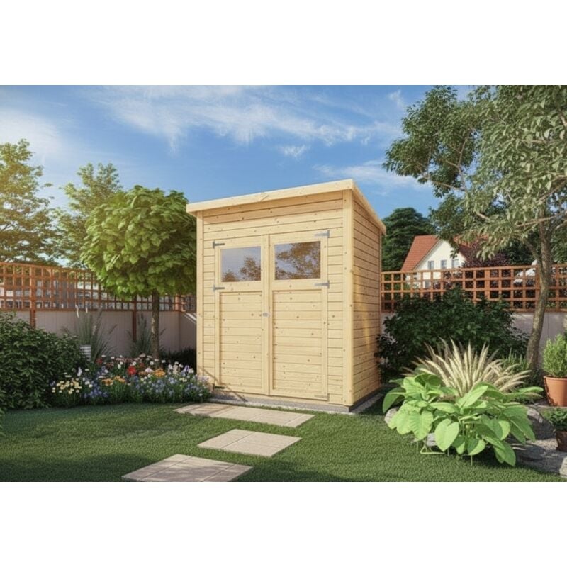 Carlsson - Cabane à outils Mollie Naturel , 14 mm Épaisseur de paroi 191 x 139 cm