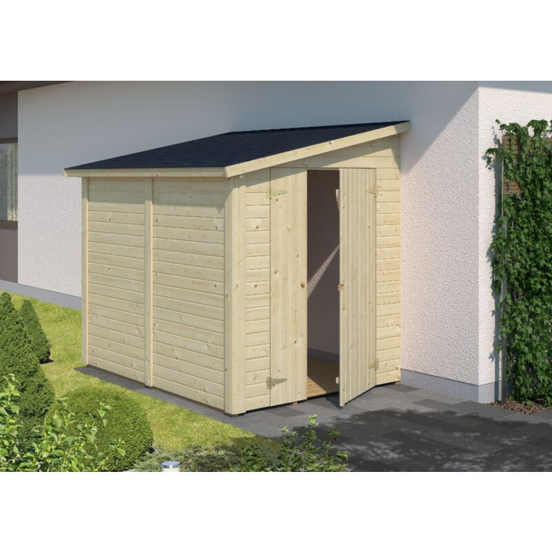 Palmako - Cabane à outils Alpholz Mia 3,6 m² Naturel , 16 mm Épaisseur de paroi 178 x 244 cm