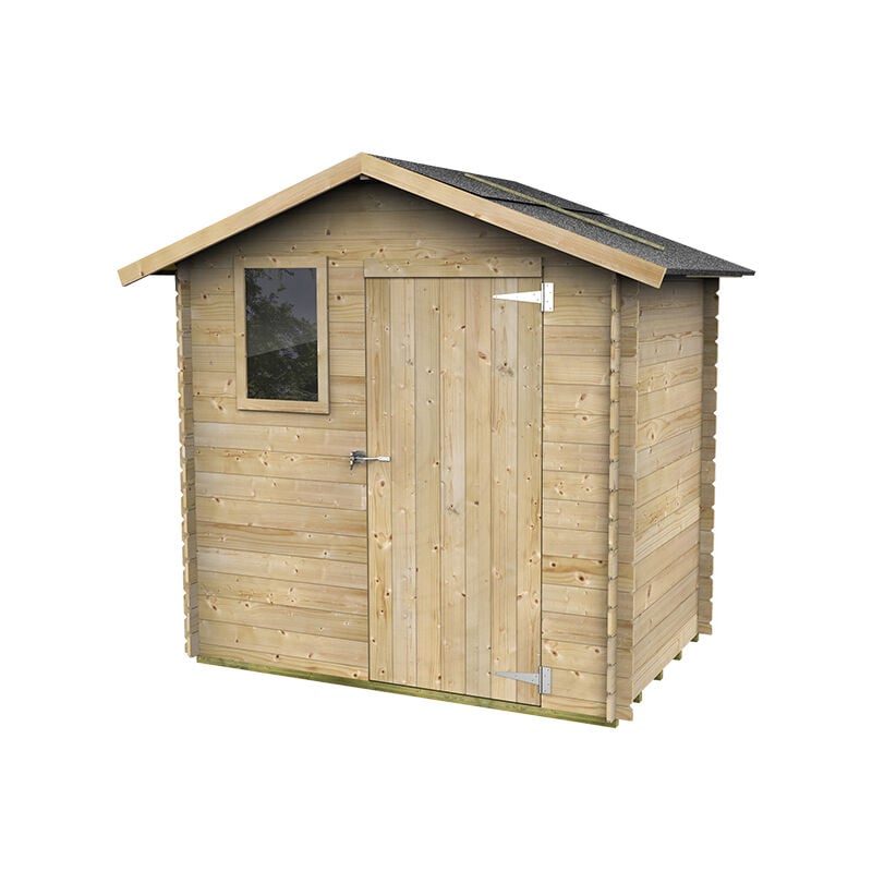 Alce - Petit abri de jardin en bois Livia 2.1m² naturel