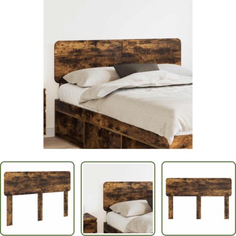 Cabecera de madera -  Cabecero Roble ahumado 140 cm Madera contrachapada