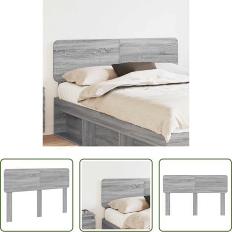 Cabecera moderna -  Cabecero Gris Sonoma 150 cm Madera contrachapada