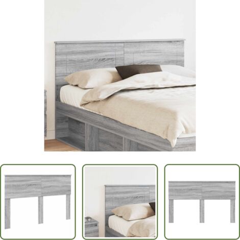 Cabecera moderna -  Cabecero Gris Sonoma 160 cm Madera contrachapada
