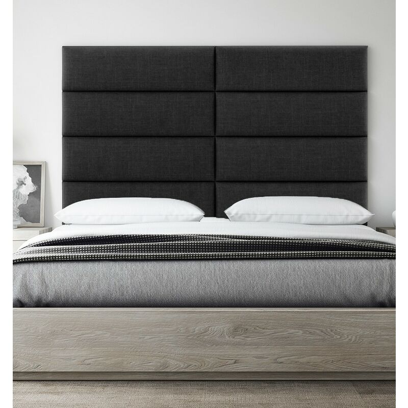 

Cabecera Tapizada Panel Decorativo - Pared Tapizada 91cm Negro