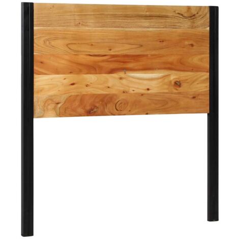 Cabecero 100 cm Madera Maciza Acacia y Hierro vidaXL
