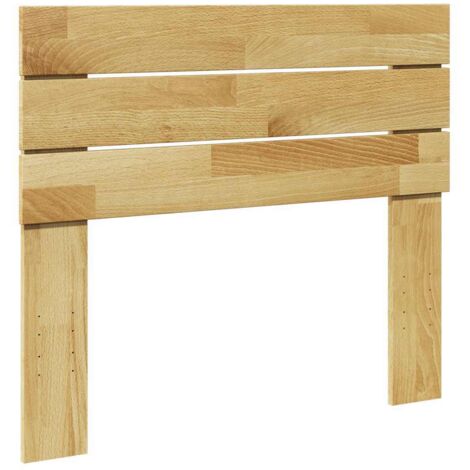 Cabecero 100 cm Madera Maciza Roble