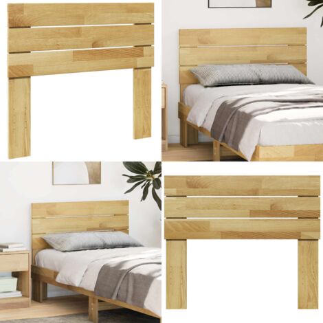 Cabecero 100 cm Madera Maciza Roble - Cabecero de madera - Cabecero de roble macizo