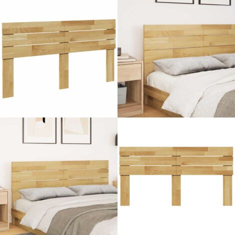 Cabecero 140 cm Madera Maciza Roble - Cabecero de roble - Cabecero de cama