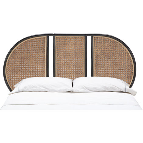 Cabecero 160X3X90 Mimbre Natural/Negro