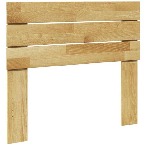Cabecero 80 cm Madera Maciza Roble vidaXL