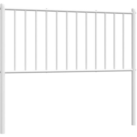 Cabecero accesorio para dormir mueble de dormitorio 100 cm metal blanco TDL0202489