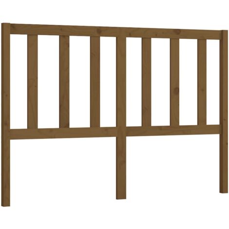 Cabecero accesorio para dormir mueble de dormitorio 166 x 4 x 100 cm madera maciza marrón claro TDL0202933