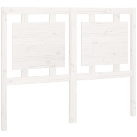 Cabecero accesorio para dormir mueble dormitorio 125,5 x 4 x 100 cm madera de pino blanco TDL0203924