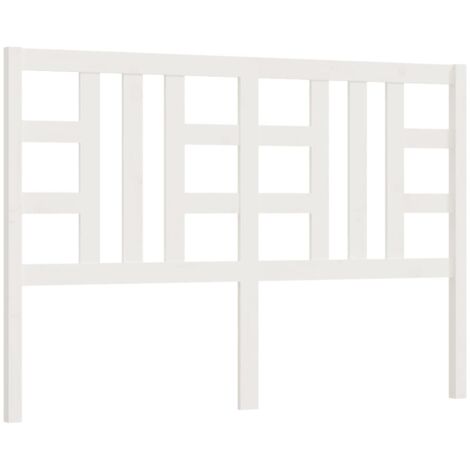 Cabecero accesorio para dormir mueble dormitorio 126 x 4 x 100 cm madera de pino blanco TDL0203917