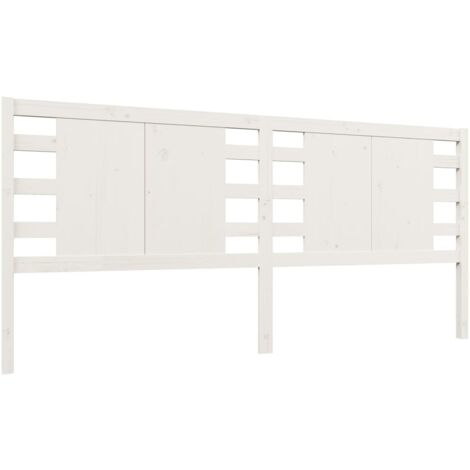 Cabecero accesorio para dormir mueble dormitorio 126 x 4 x 100 cm madera de pino blanco TDL0203920