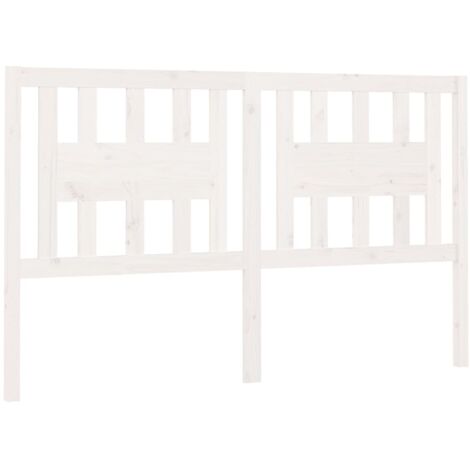 Cabecero accesorio para dormir mueble dormitorio 146 x 4 x 100 cm madera de pino blanco TDL0203860