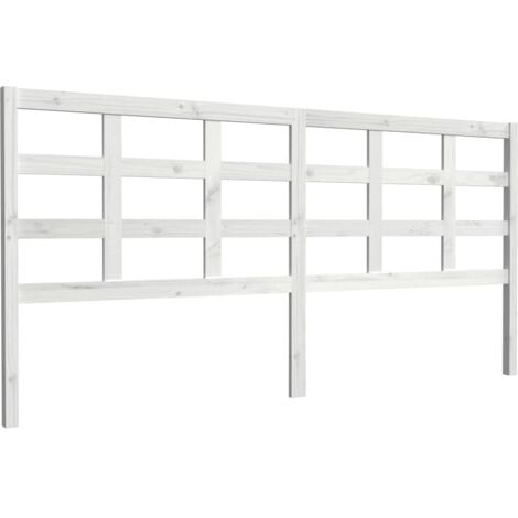 Cabecero accesorio para dormir mueble dormitorio 205,5 x 4 x 100 cm madera de pino blanco TDL0203730