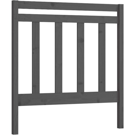 Cabecero accesorio para dormir mueble dormitorio 96 x 4 x 100 cm madera de pino gris TDL0203251