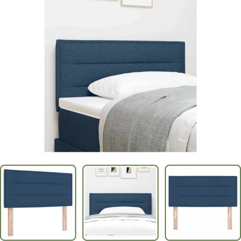 Cabecero ajustable -  Cabecero Azul 100 cm tela