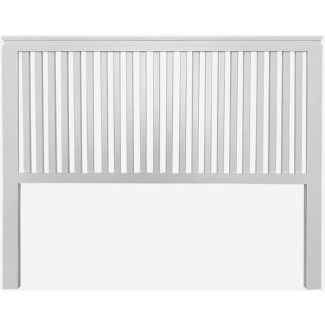 Cabecero Cama 105 largueros Verticales Acabado blanco satinado madera pino modelo DAIMIEL