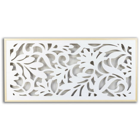 Cabecero cama Wabi Home de madera laminada color blanco