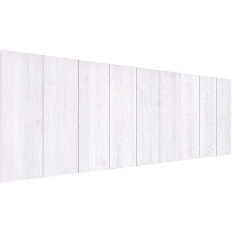 Cabecero Cama Albin, imitación Madera, MDF con impresión Realista