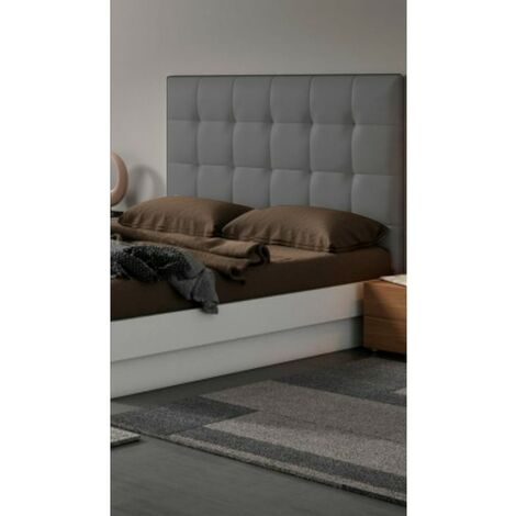 Cabecero de Cama 90 Muro Ladrillos Tela Antimanchas 112x57x5cm Gris