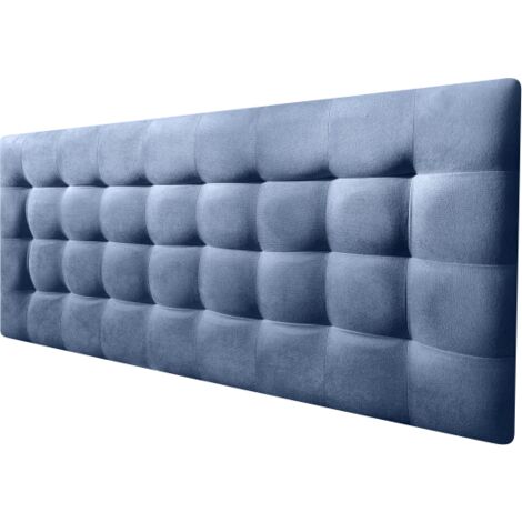 Cabecero Cama CANADÁ DELUXE tapizado tejido antimanchas Azul 135x70cm