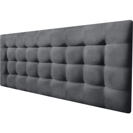 Cabecero Cama CANADÁ DELUXE tapizado tejido antimanchas Gris Marengo 200x70cm