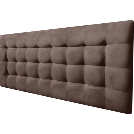 Cabecero Cama CANADÁ DELUXE tapizado tejido antimanchas Marrón 165x70cm