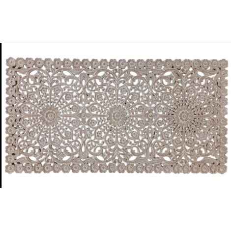 Cabecero Cama Mdf 160X3,5X80 Mandalas Natural