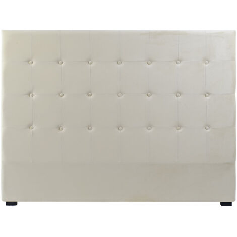 Cabecero Cama Poliester Mdf 159X8X119 Crema