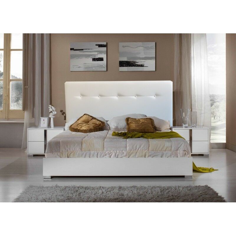 

Cabecero cama polipiel moderno 165*70cm ALASKA blanco