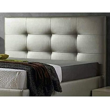 Cabecero cama  polipiel moderno  9070cm TEXAS plata
