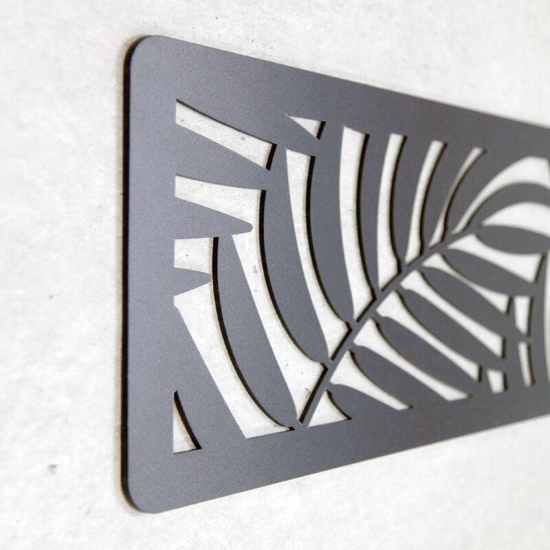 Aprint Décor tête de lit PVC lit 10mm 3D Décoratif Economique. Brésil - 150cm x 60cm, Noir