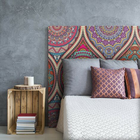 Cabecero Cama PVC Decorativo Económico Diseño de Mandala Clásico Varias Medidas (200 cm x 60 cm)