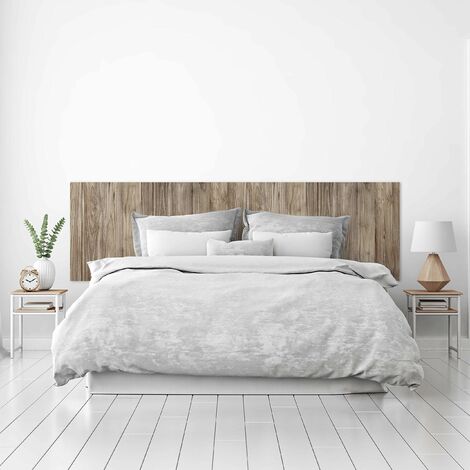 Cabecero Cama PVC Decorativo Económico Textura Madera Roble Tostada con Vetas Varios Tamaños (200 cm x 60 cm)