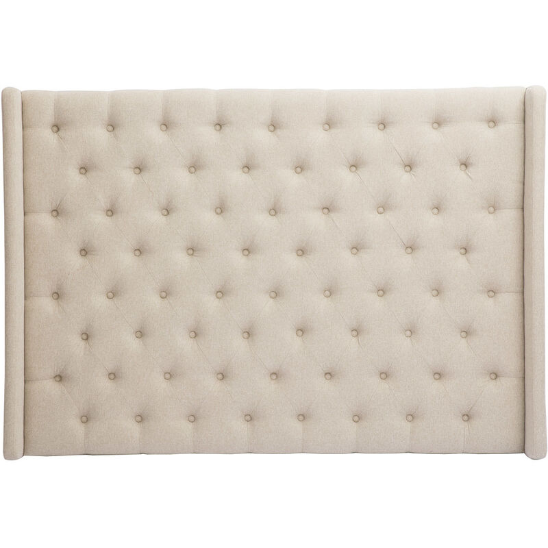 

Cabecero capitoné en tejido beige natural 160 cm LIZZIE