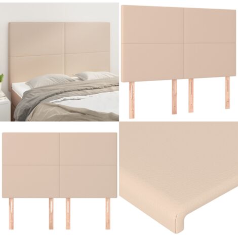 Cabecero Capuchino 144x5x118/128 cm Piel Sintética - Cabecero capuchino - Cuero sintético