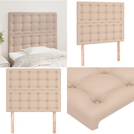 Cabecero Capuchino 90x5x118/128 cm Piel Sintética - Cabecero capuchino - Cuero sintético