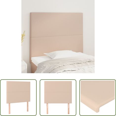 Cabecero capuchino - Cabecero Capuchino 90x5x118/128 cm Piel Sintética