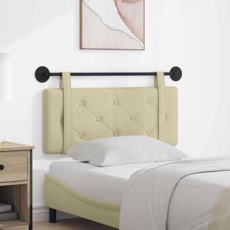 Cabecero colgante Crema Cuero sintético